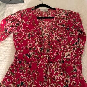 Wayf Pink Floral Dress